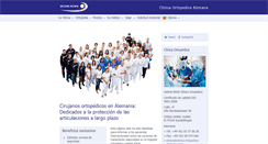 Desktop Screenshot of clinica-ortopedica-alemana.com