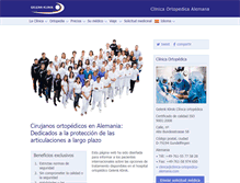 Tablet Screenshot of clinica-ortopedica-alemana.com